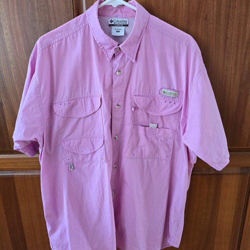 Columbia Golf activewear shirt medium mens lavender